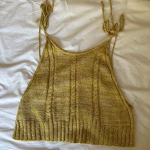 Free People // low-back cropped tank